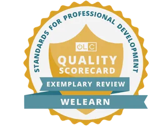 Sello OLC Quality Scorecard, exemplary review, Welearn